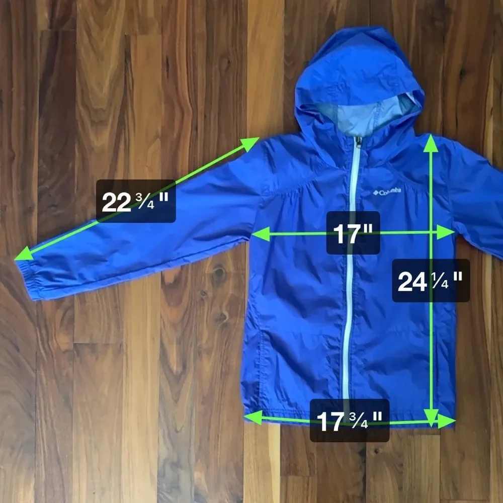 Columbia Jacket Windbreaker sz Large 14/16 Royal Purple
